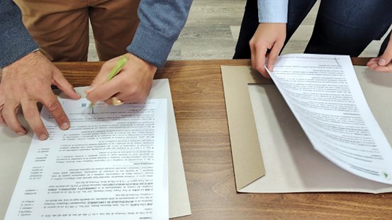Firma del Convenio con la Municipalidad de Cortaderas