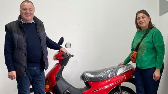 Ganador de la Moto Blitz 110 0 km